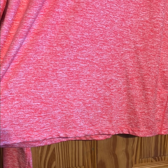 Nike DRI-FIT Running Women's Long Sleeve Tee- in heathered orange. - Picture 4 of 9